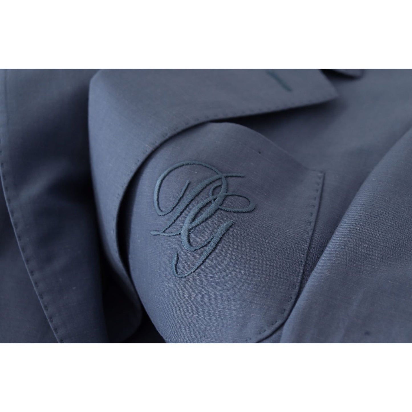Dolce & Gabbana Elegant Single Breasted Linen Jacket Dolce & Gabbana Dark Slate Gray