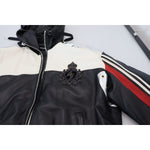 Dolce & Gabbana Black Leather Hooded Blouson Coat Jacket JKT3338- 46