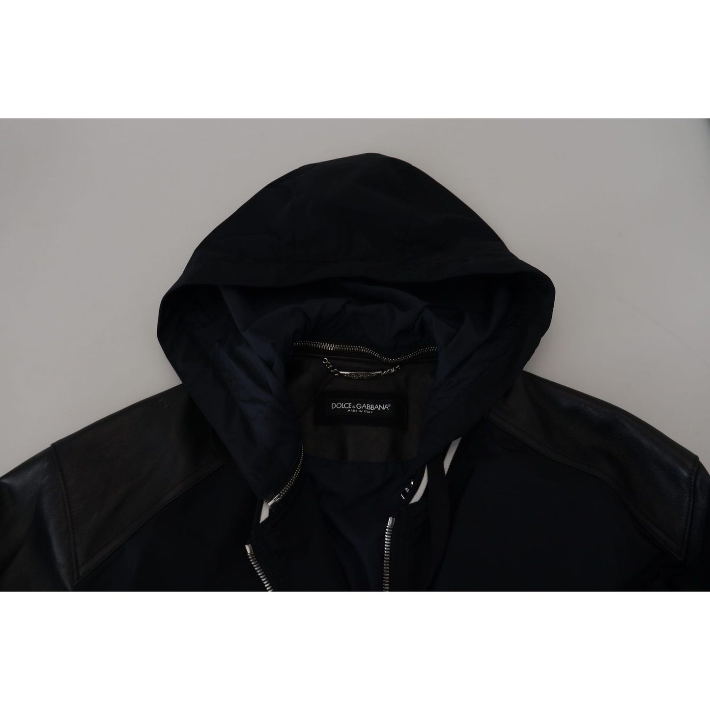 Dolce & Gabbana Elegant Black Bomber Blouson Jacket Dolce & Gabbana Dark Gray