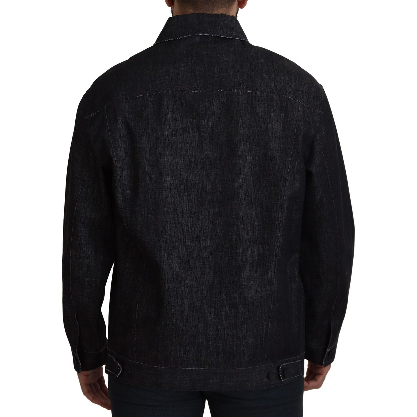 Dolce & Gabbana Elegant Black Denim Jacket Dolce & Gabbana Black