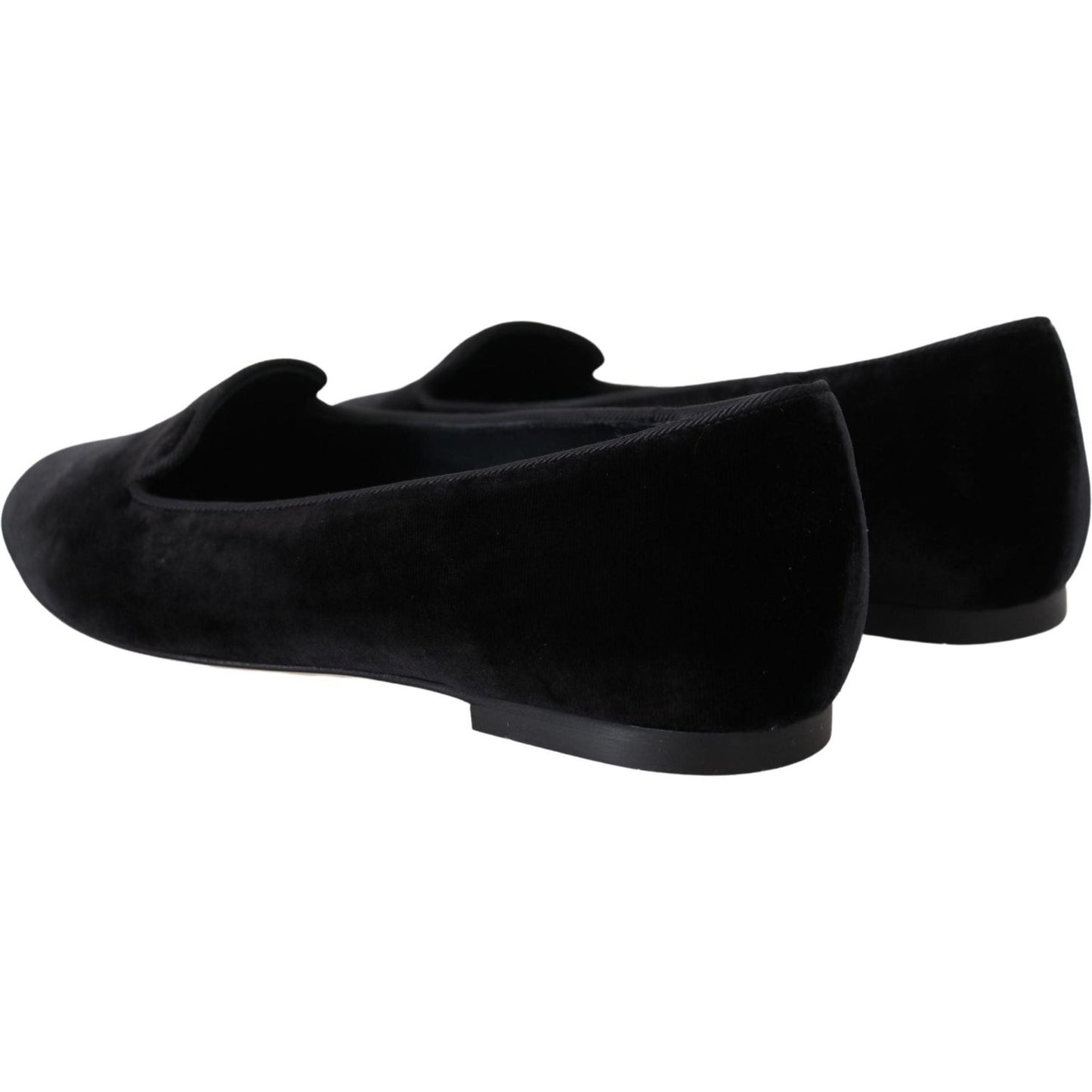 Dolce & Gabbana Elegant Black Silk-Blend Loafers Dolce & Gabbana Black