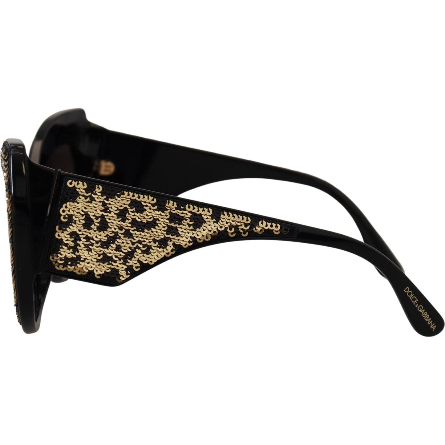 Dolce & Gabbana Butterfly Polarized Sequin Sunglasses Dolce & Gabbana Tan