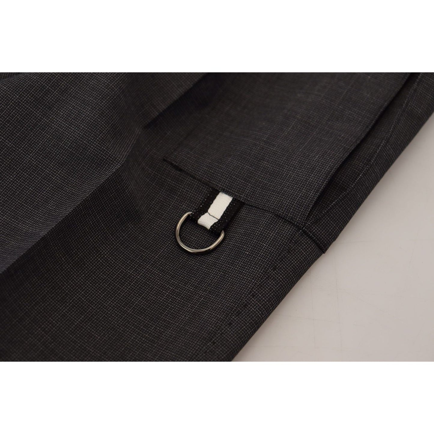 Dolce & Gabbana Elegant Checkered Slim Fit Cargo Pants Dolce & Gabbana Black