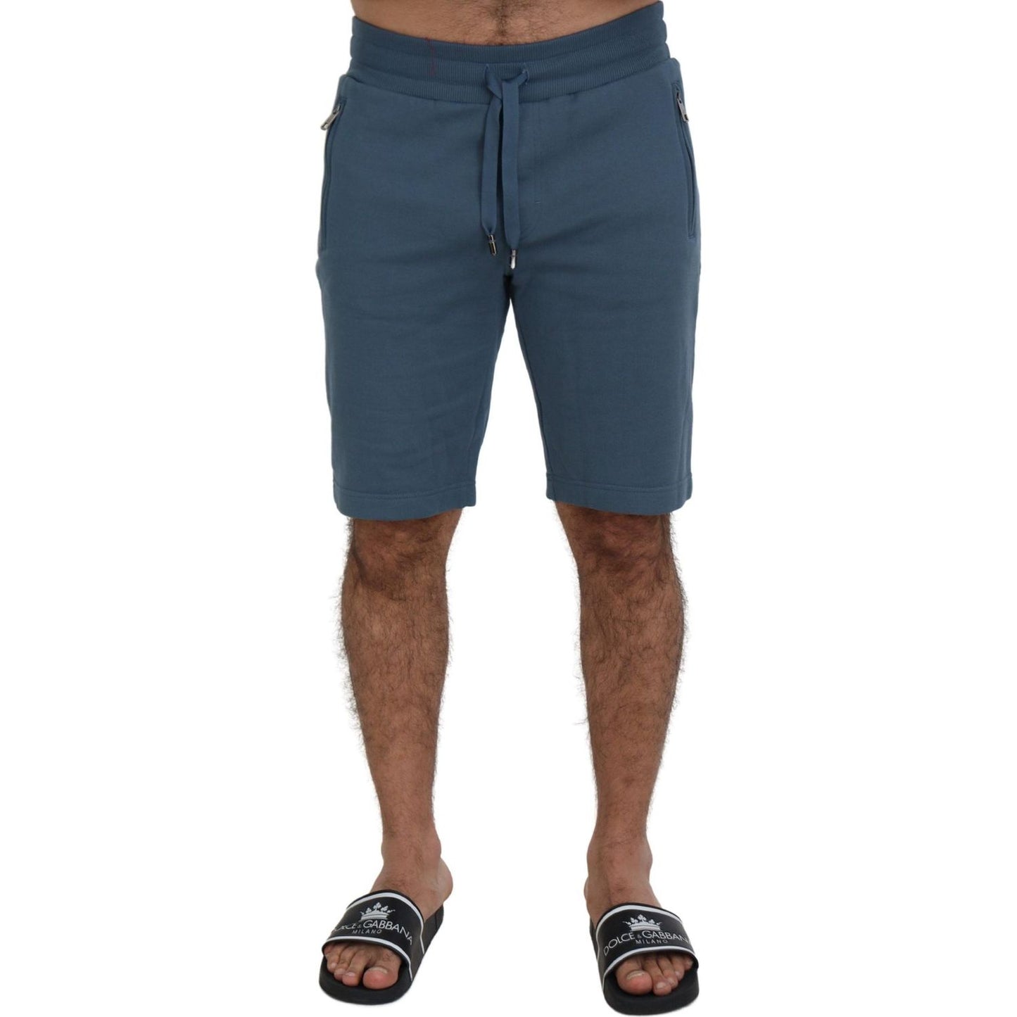 Dolce & Gabbana Elegant Blue Bermuda Shorts - Regular Fit Shorts Dolce & Gabbana Dark Slate Gray