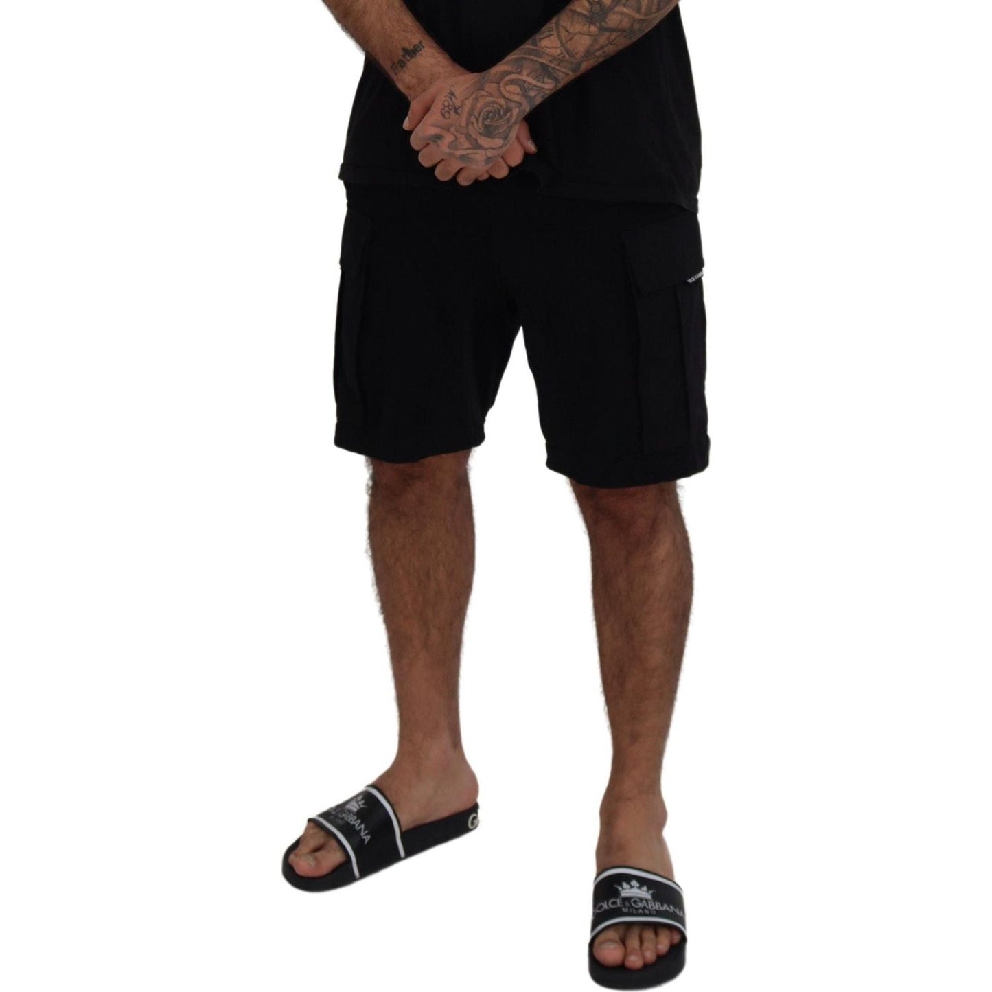 Dolce & Gabbana Elevate Your Summer: Classic Black Bermuda Shorts Shorts Dolce & Gabbana Black
