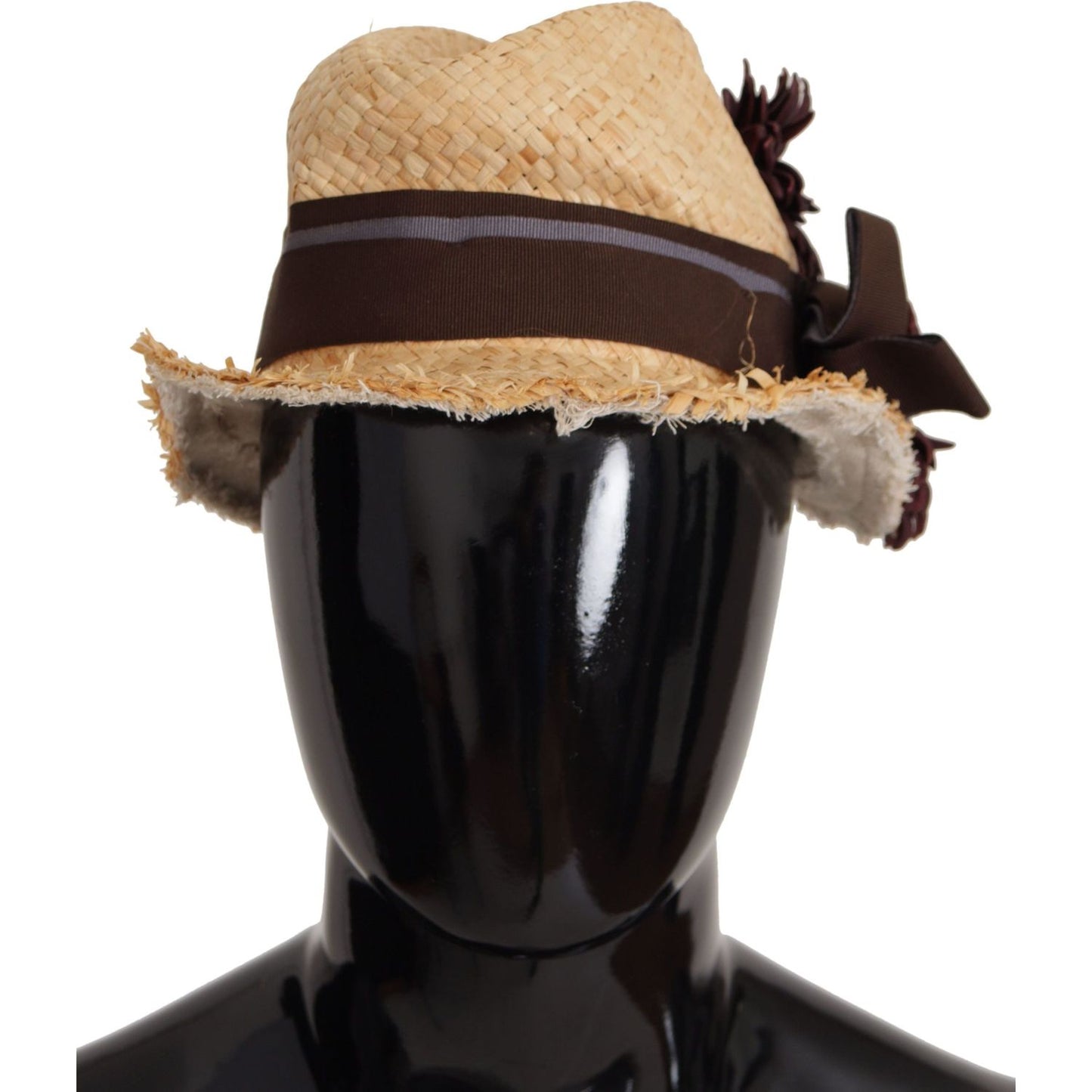 Dolce & Gabbana Chic Floral Bucket Hat in Sunshine Yellow Dolce & Gabbana Tan