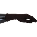 Dolce & Gabbana Brown Cashmere Silk Hands Mitten Mens Gloves LB3069 - 9
