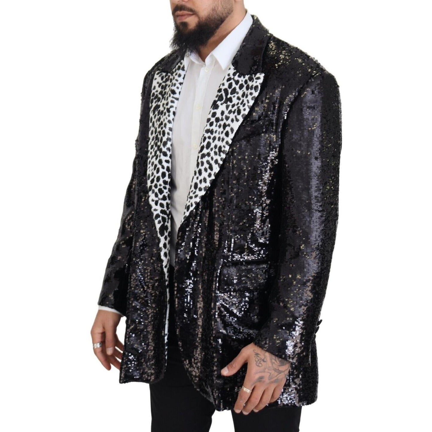Dolce & Gabbana Elegant Black Single Breasted Blazer Dolce & Gabbana Black