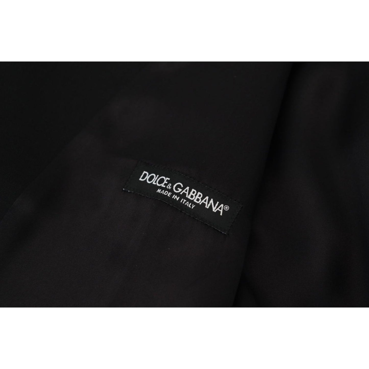 Dolce & Gabbana Elegant Black Single-Breasted Dress Vest Dolce & Gabbana Black