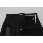 Dolce & Gabbana Black Striped Men Trousers Cotton Pants PAN74384 - 48