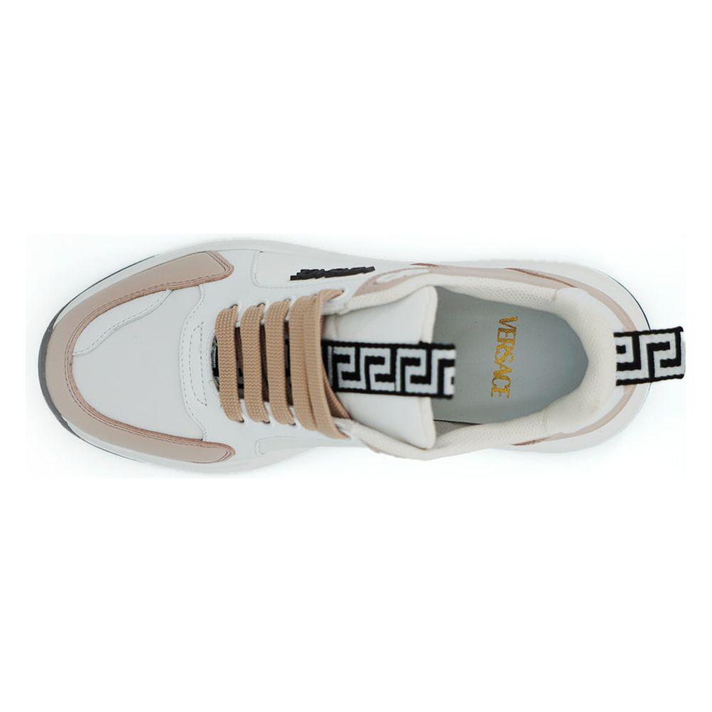 Versace Powder Pink Splendor Sneakers Versace Light Gray