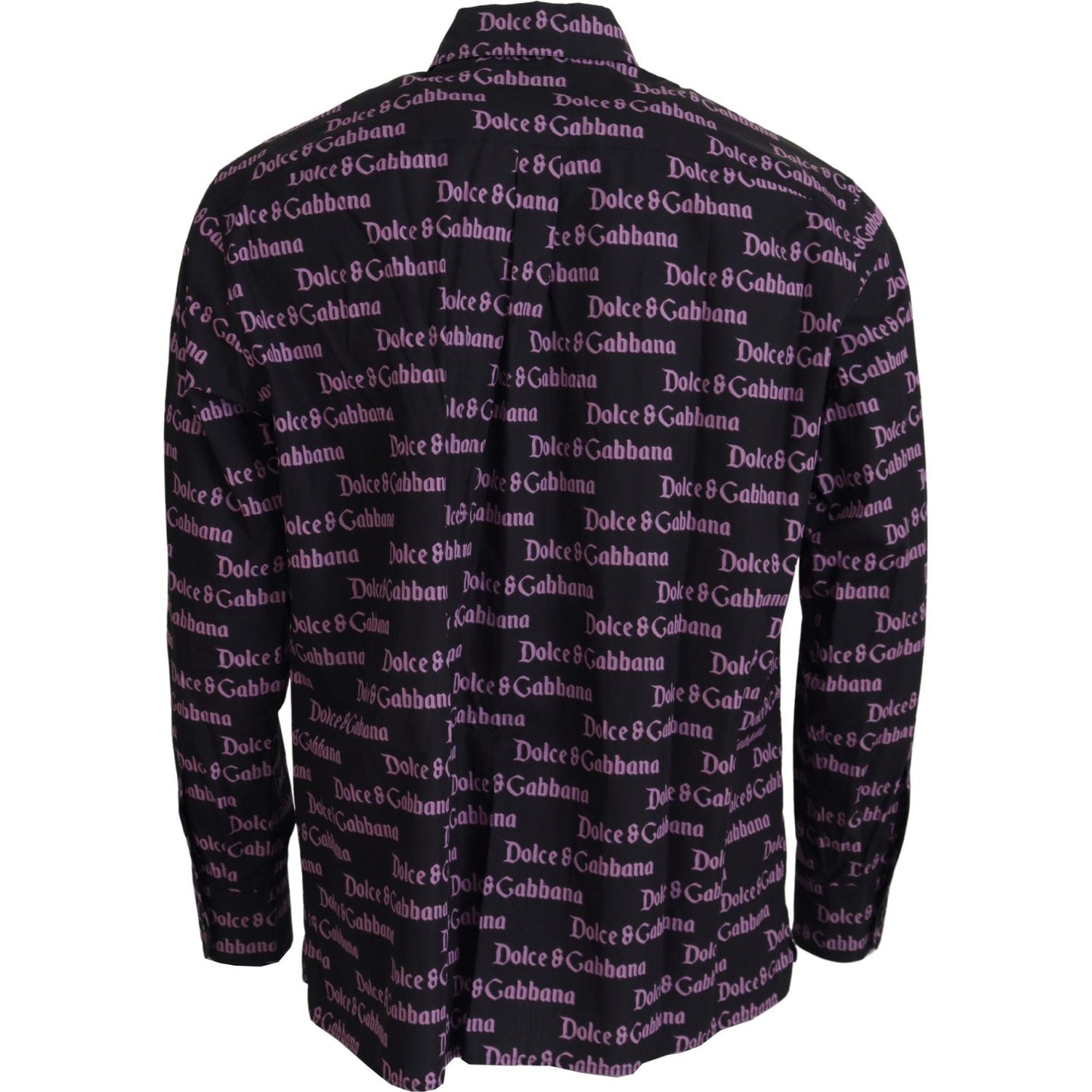 Dolce & Gabbana Elegant Slim Fit Black Dress Shirt Dolce & Gabbana Black