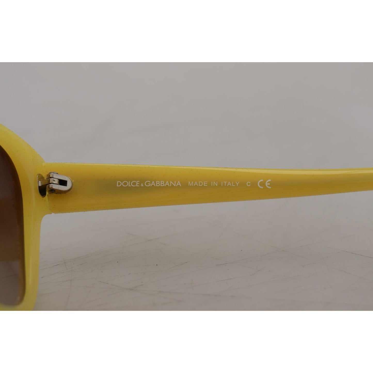 Dolce & Gabbana Chic Yellow Acetate Gradient Sunglasses Dolce & Gabbana Dark Gray