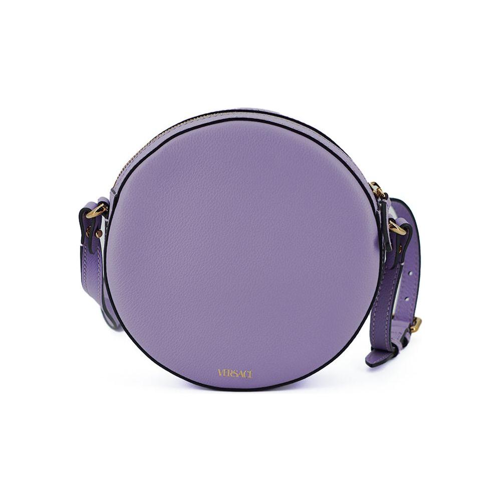 Versace Elegant Purple Round Shoulder Bag WOMAN SHOULDER BAGS Versace Light Slate Gray