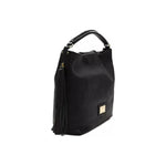 Pompei Donatella Black Leather Women Shoulder Bag PO-5798