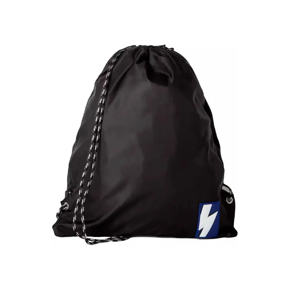 Neil Barrett Black Nylon Men Backpack Neil Barrett Black