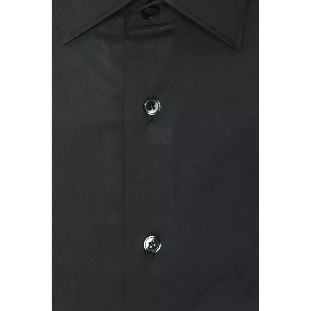 Robert Friedman Gray Cotton Men Shirt Robert Friedman Dark Slate Gray