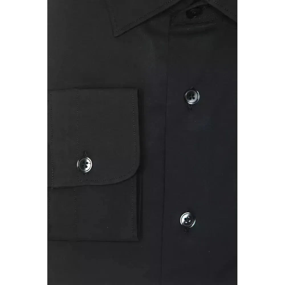 Robert Friedman Gray Cotton Men Shirt Robert Friedman Dark Slate Gray