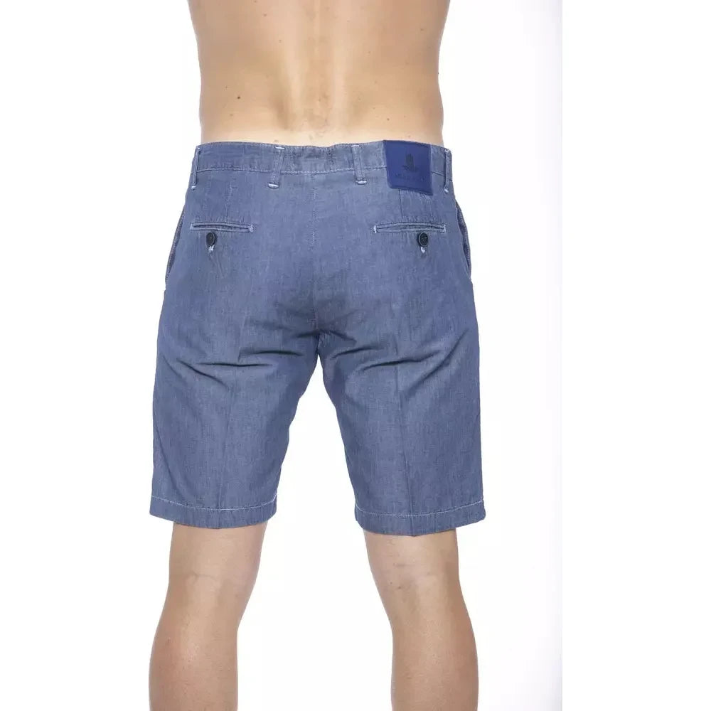 Armata Di Mare Chic Nautical Blue Bermuda Shorts Armata Di Mare Slate Gray