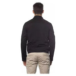 Verri Black Cotton Men Bomber Jacket VE-18319-IT48 | M