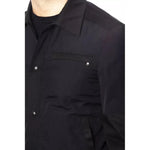 Verri Black Cotton Men Bomber Jacket VE-18319-IT48 | M