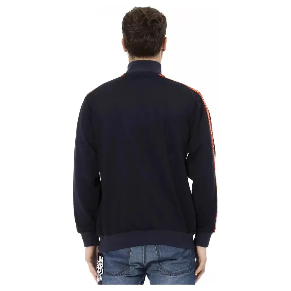 Automobili Lamborghini Blue Cotton Men Sweater Automobili Lamborghini Dark Slate Gray