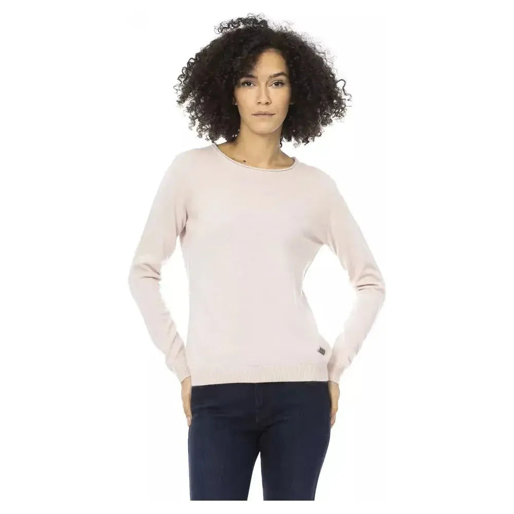 Baldinini Trend Multicolor Wool Women Sweater Baldinini Trend Light Gray