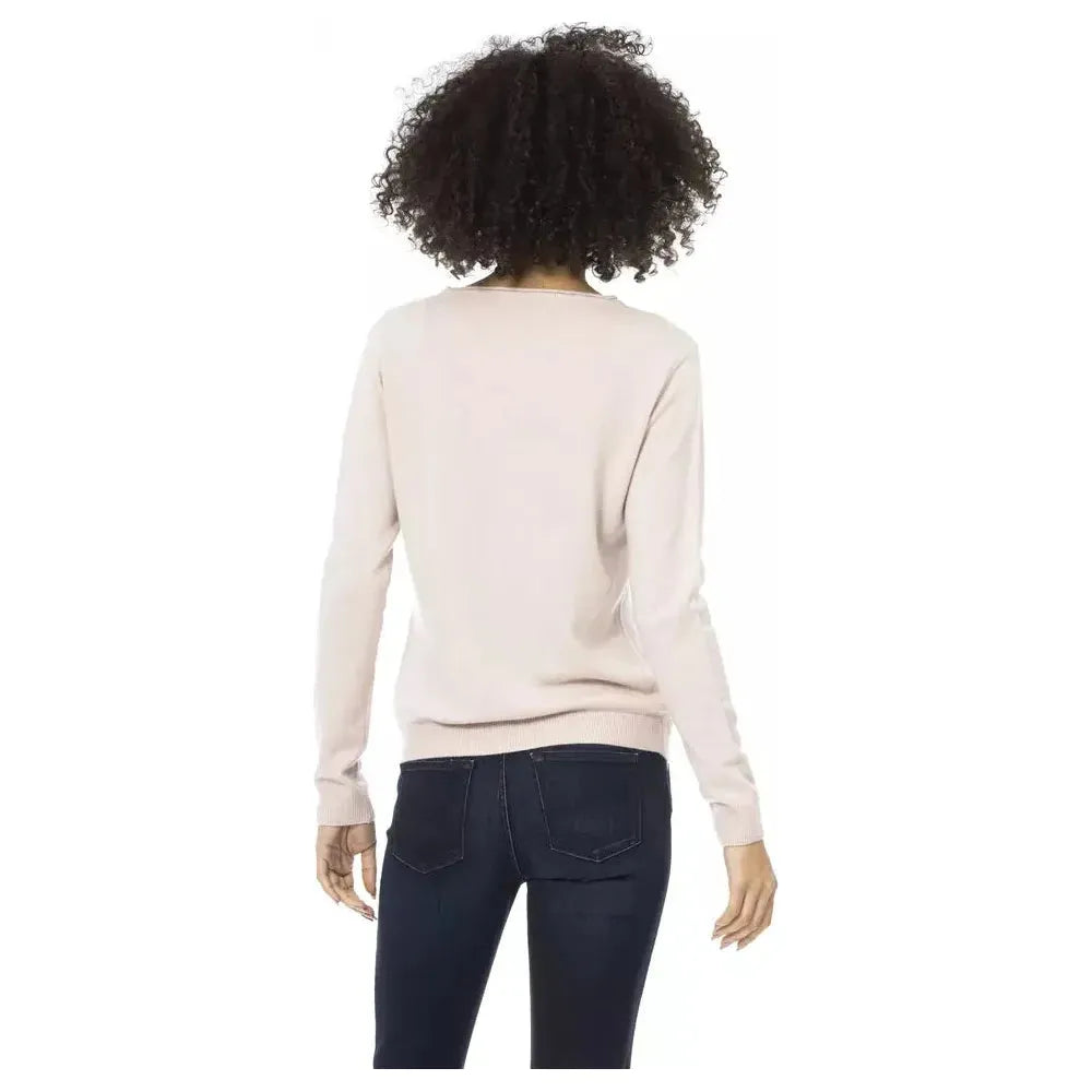 Baldinini Trend Multicolor Wool Women Sweater Baldinini Trend Light Gray