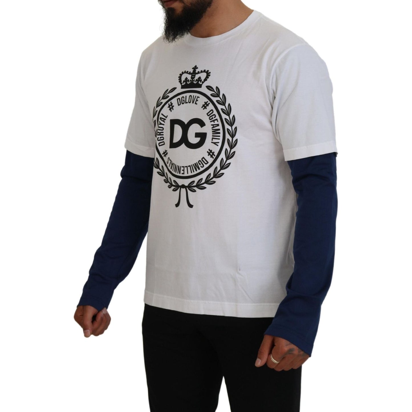 Dolce & Gabbana Elegant Crew-Neck Pullover Sweater Dolce & Gabbana Gray