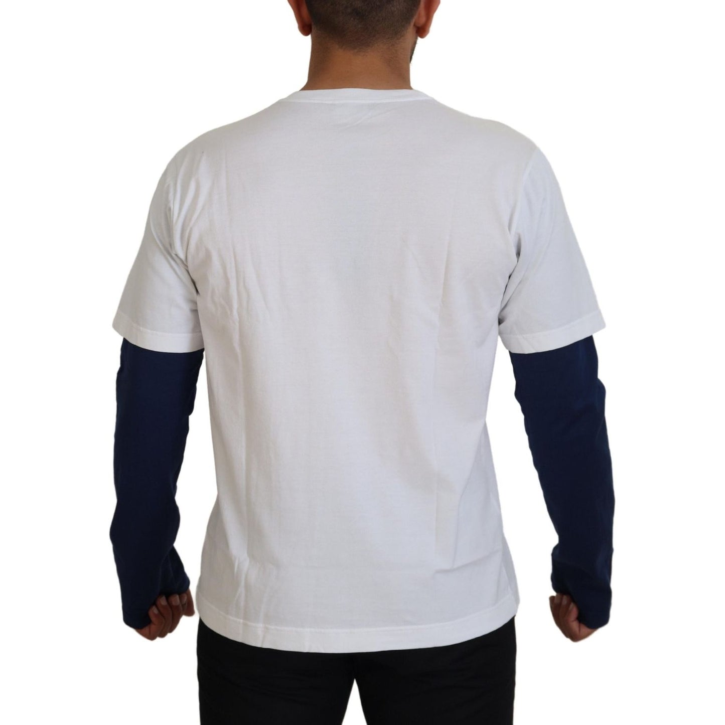 Dolce & Gabbana Elegant Crew-Neck Pullover Sweater Dolce & Gabbana Gray
