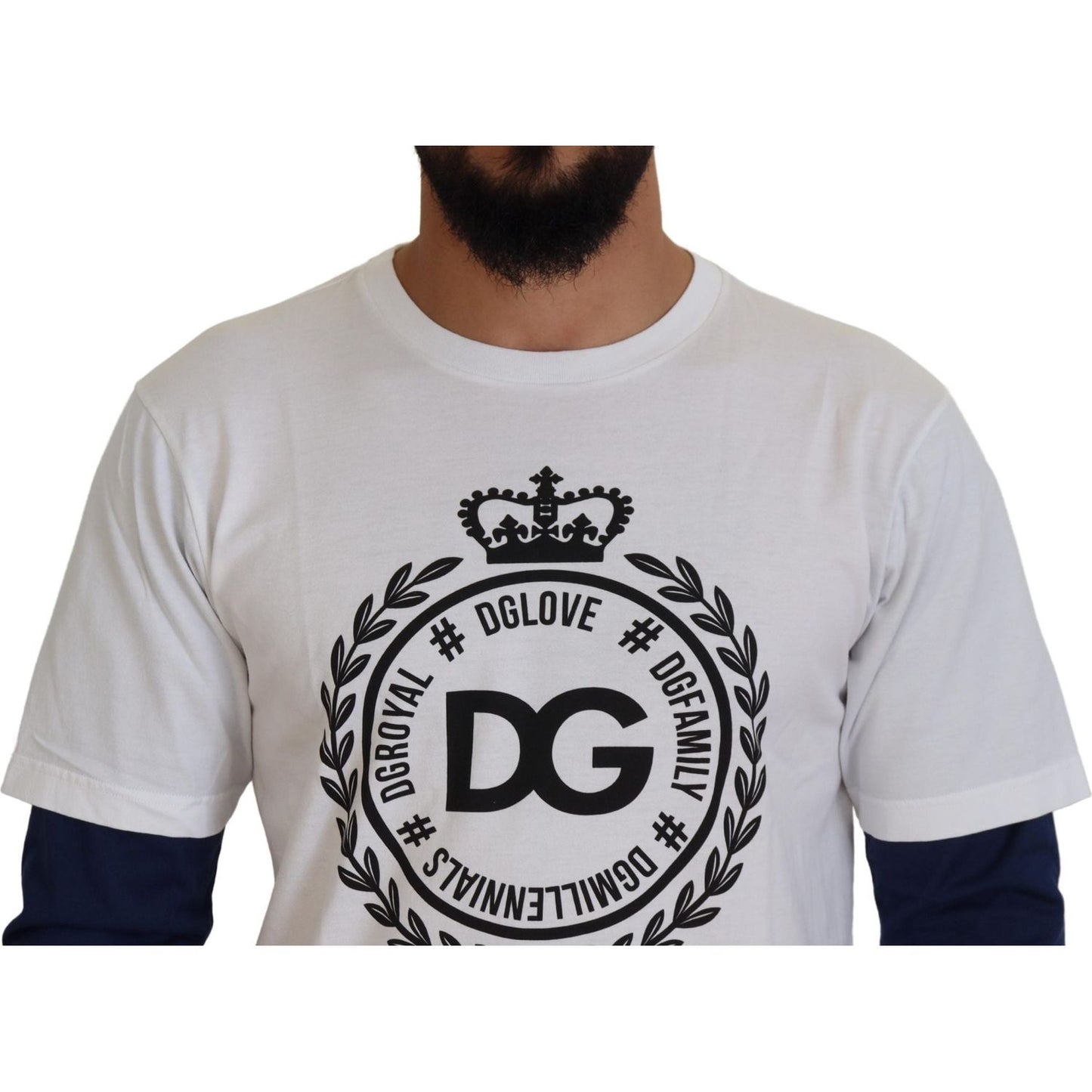 Dolce & Gabbana Elegant Crew-Neck Pullover Sweater Dolce & Gabbana Gray