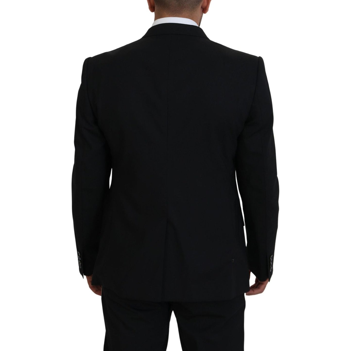 Dolce & Gabbana Sicilian Style Black Single Breasted Blazer Dolce & Gabbana Black