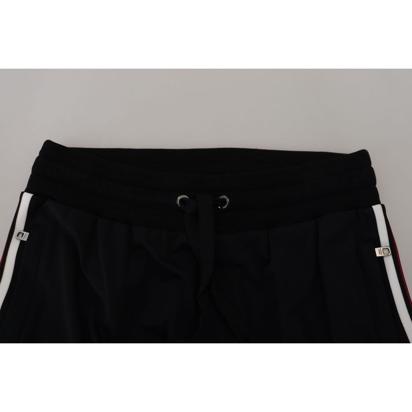 Dolce & Gabbana Chic Black Cotton Designer Trousers Dolce & Gabbana Dark Gray