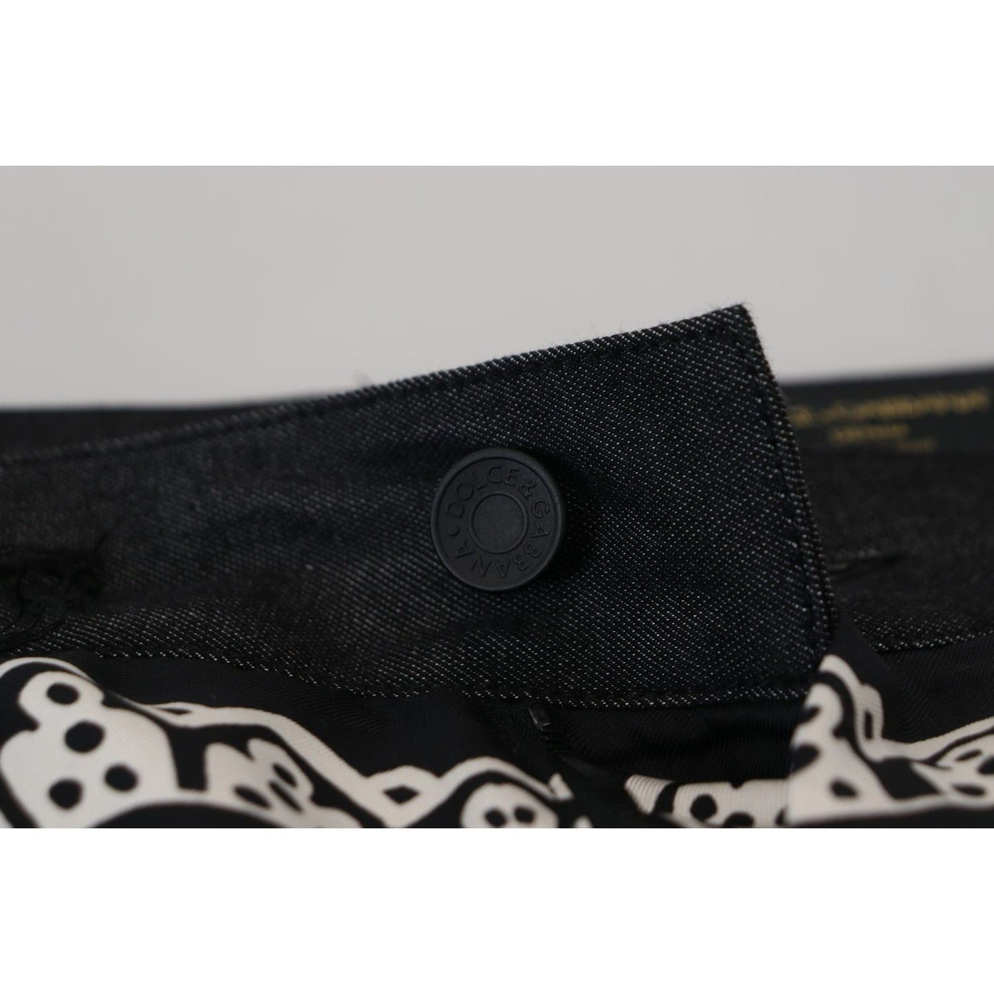 Dolce & Gabbana Elegant Bandana Print Silk-Cotton Pants Dolce & Gabbana Black