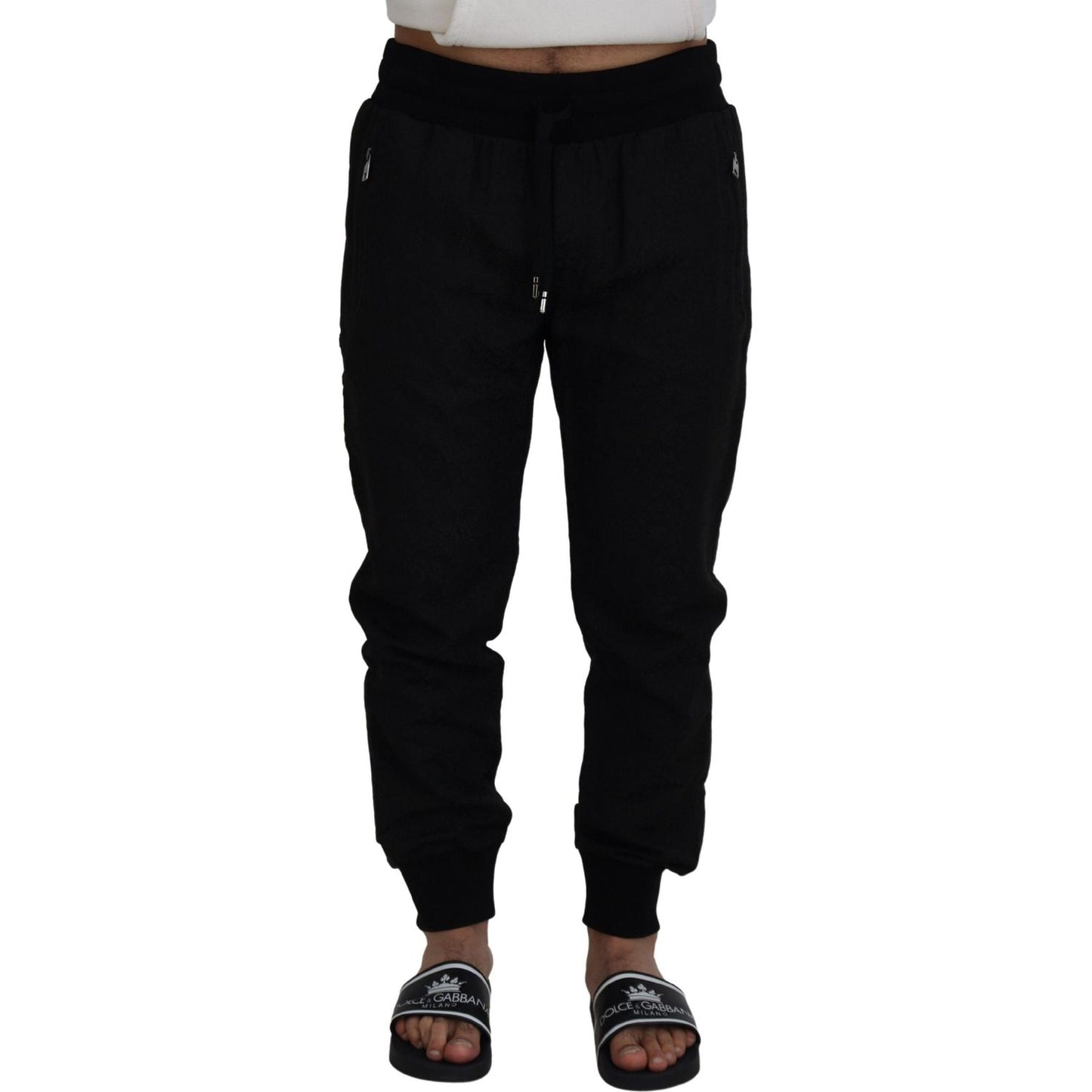 Dolce & Gabbana Elegant Black Jogger Pants for the Modern Man Dolce & Gabbana Black