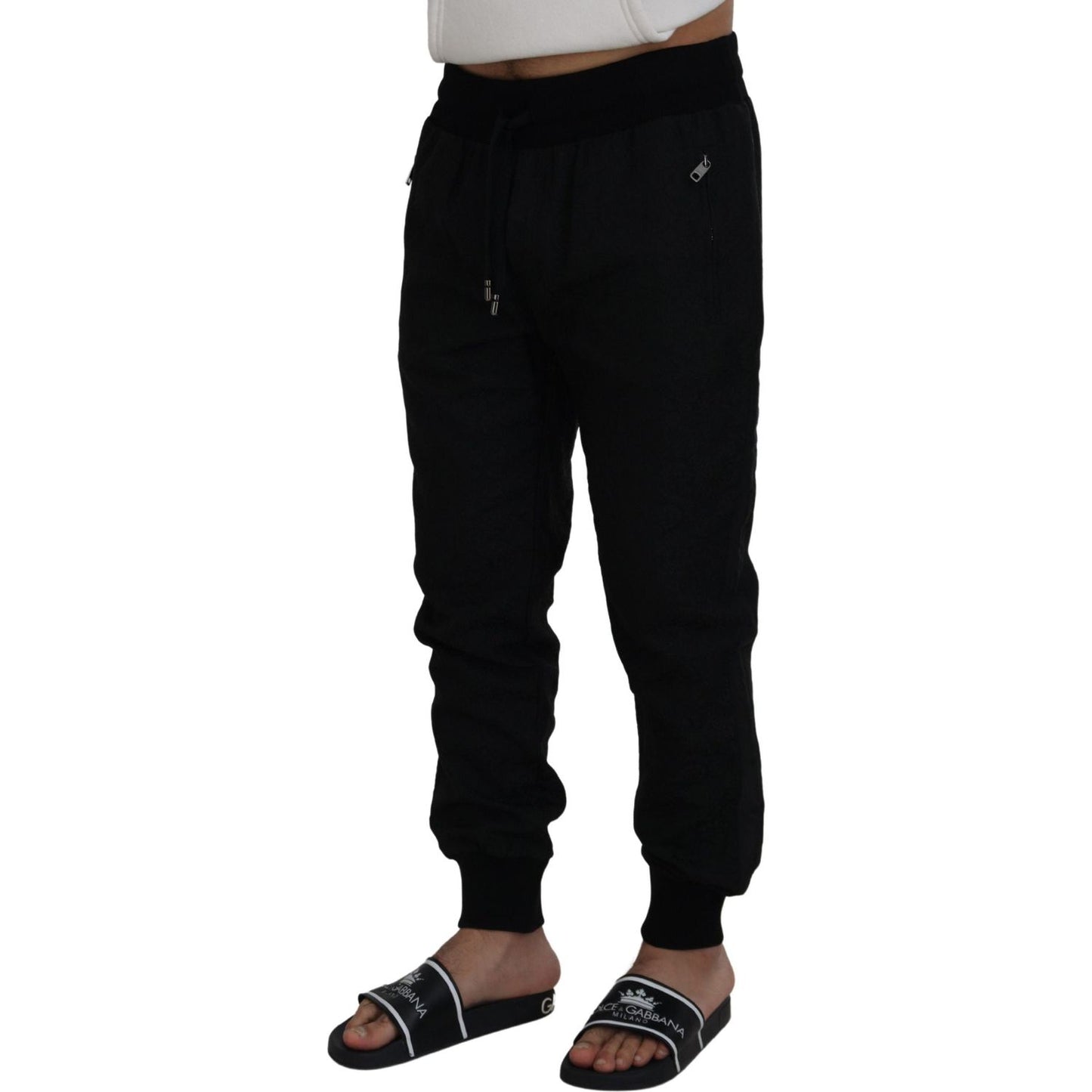 Dolce & Gabbana Elegant Black Jogger Pants for the Modern Man Dolce & Gabbana Black