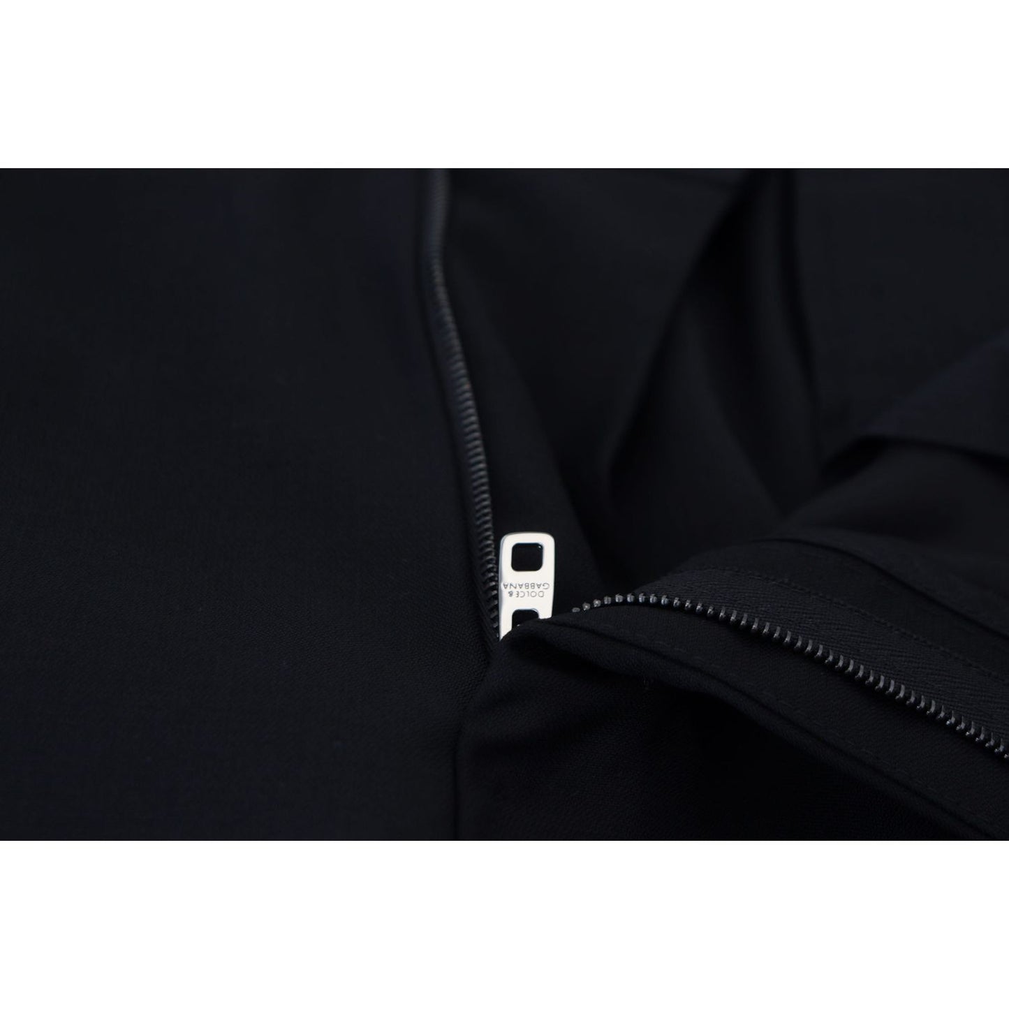 Dolce & Gabbana Elegant Black Virgin Wool Blend Trousers Dolce & Gabbana Black