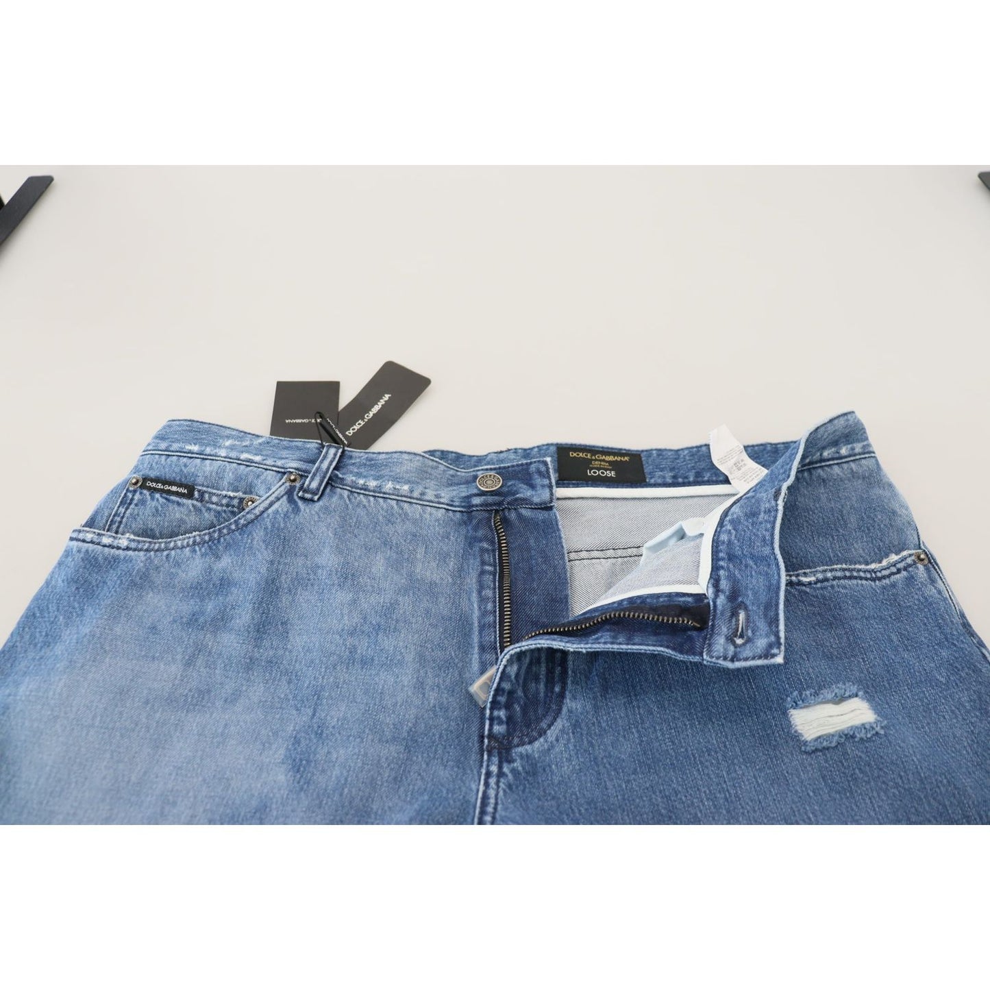 Dolce & Gabbana Elite Italian Denim Pants Dolce & Gabbana Light Gray