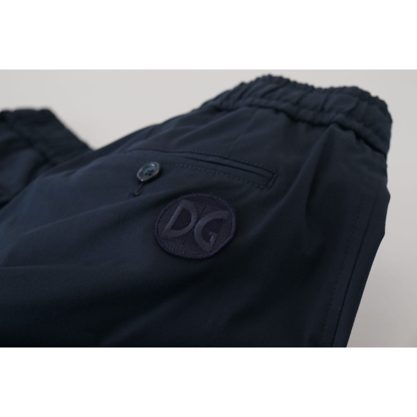 Dolce & Gabbana Elegant Blue Cotton Blend Shorts Dolce & Gabbana Gray