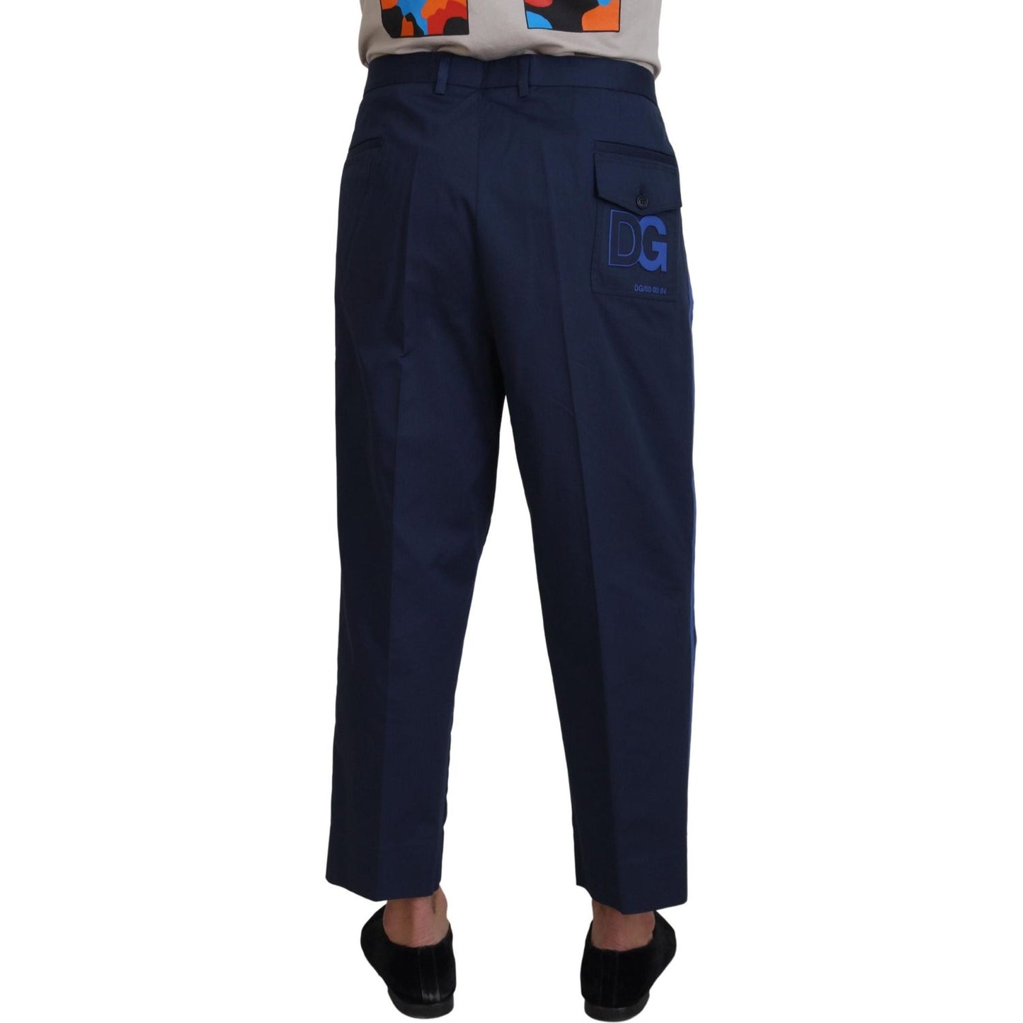 Dolce & Gabbana Chic Cropped Wool-Blend Trousers Dolce & Gabbana Black