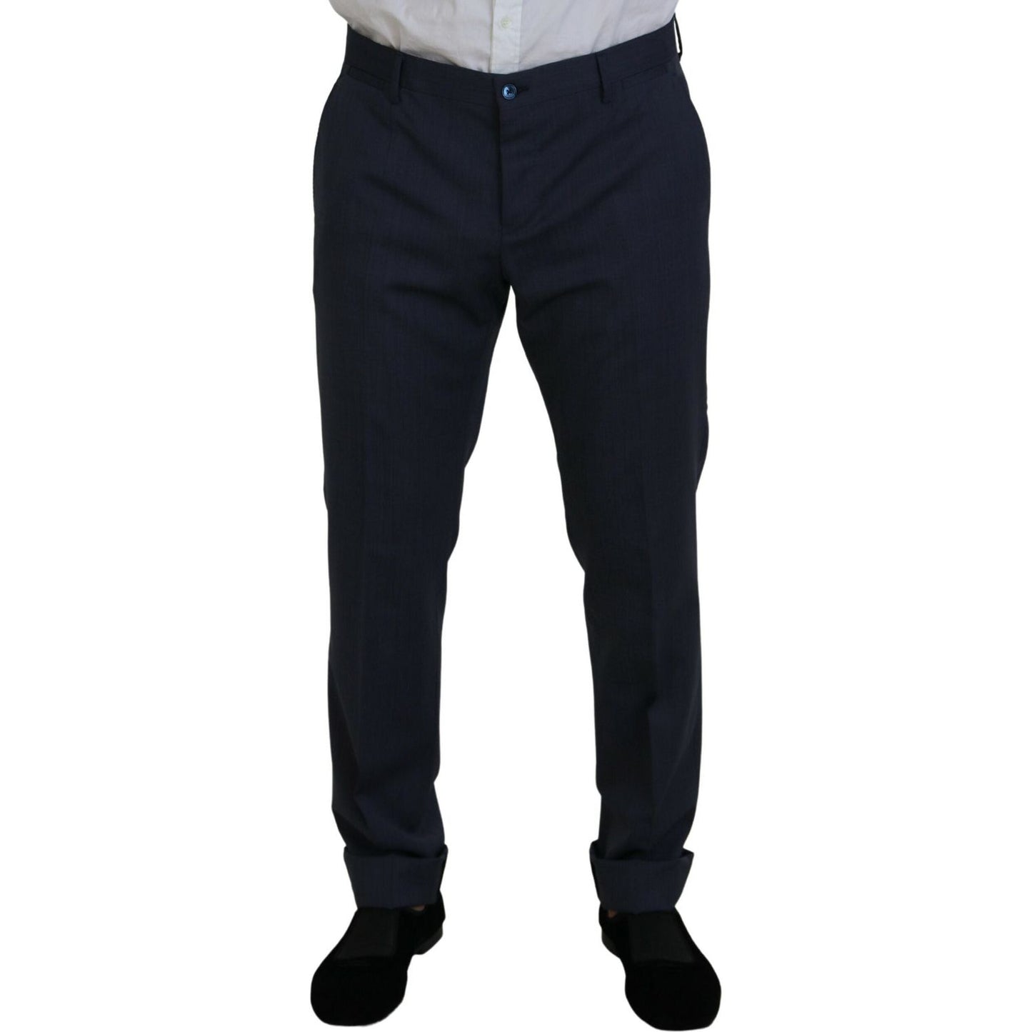 Dolce & Gabbana Elegant Blue Martini Men's Slim Fit Suit Dolce & Gabbana Black