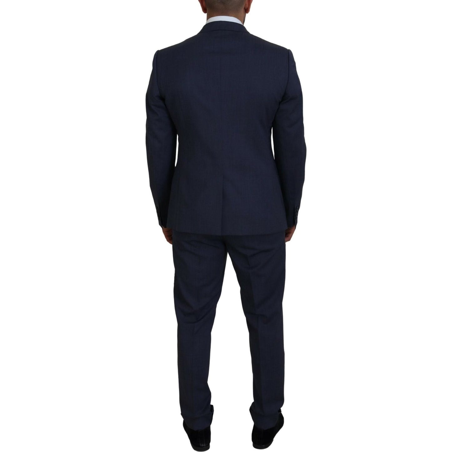 Dolce & Gabbana Elegant Blue Martini Men's Slim Fit Suit Dolce & Gabbana Black