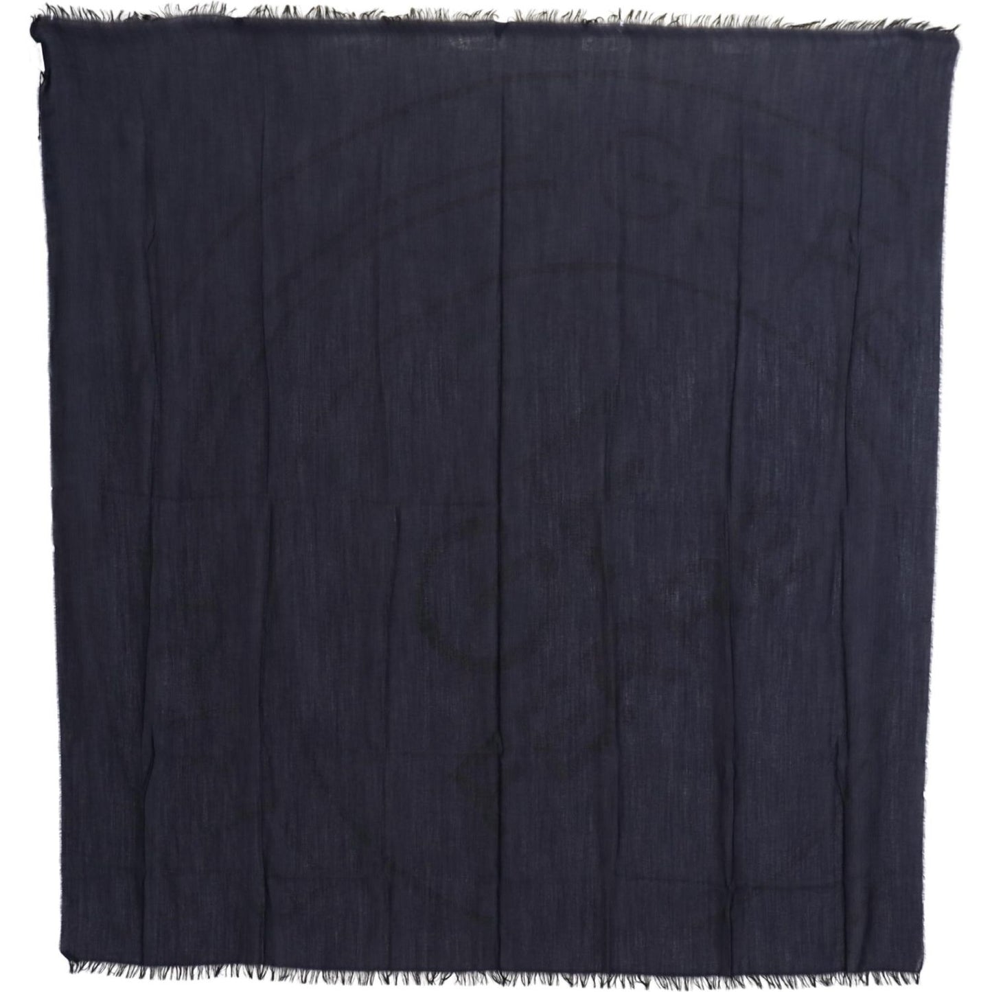 GF Ferre Elegant Fringed Wool Blend Scarf GF Ferre Dark Slate Gray