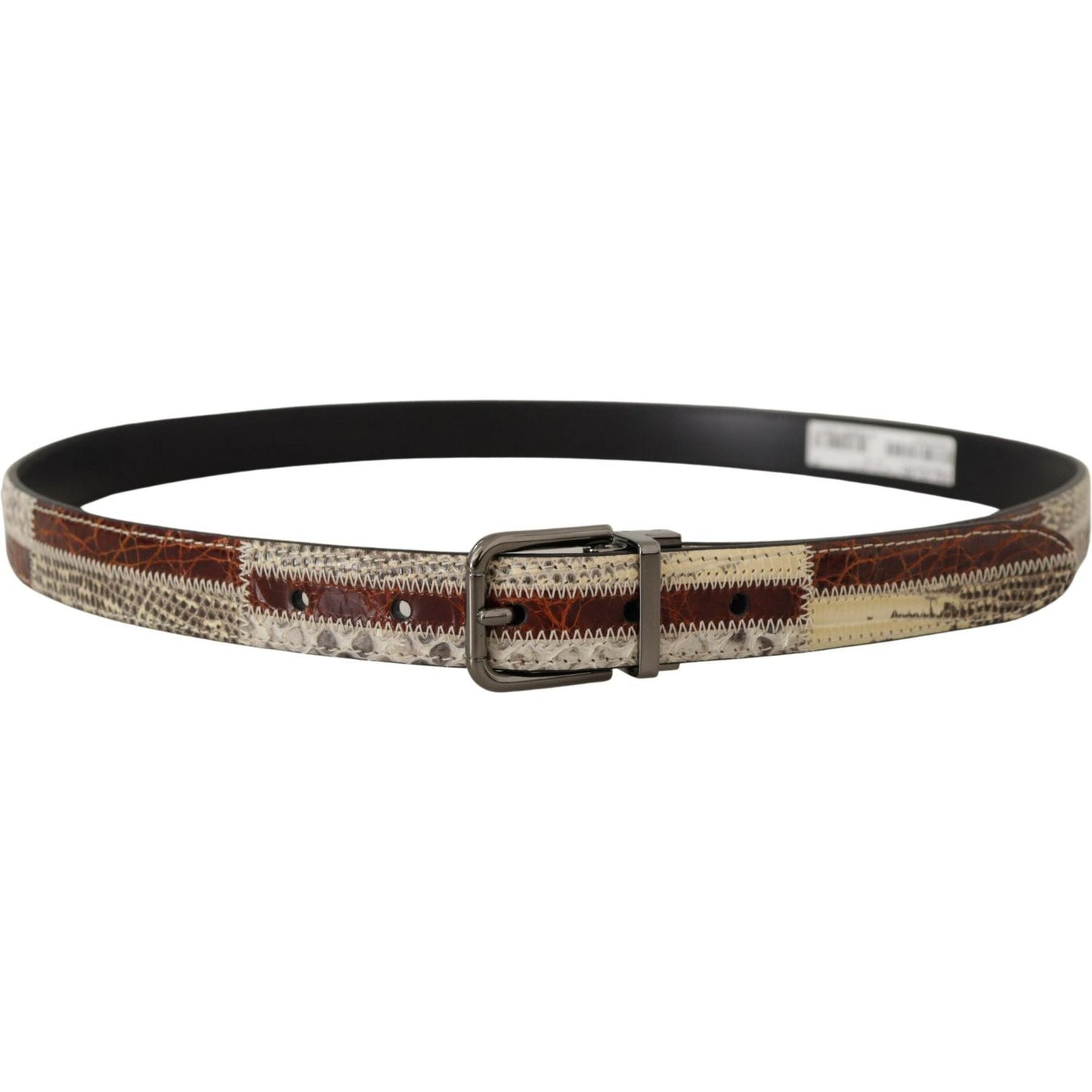 Dolce & Gabbana Multicolor Patchwork Snakeskin Belt Dolce & Gabbana Dark Slate Gray