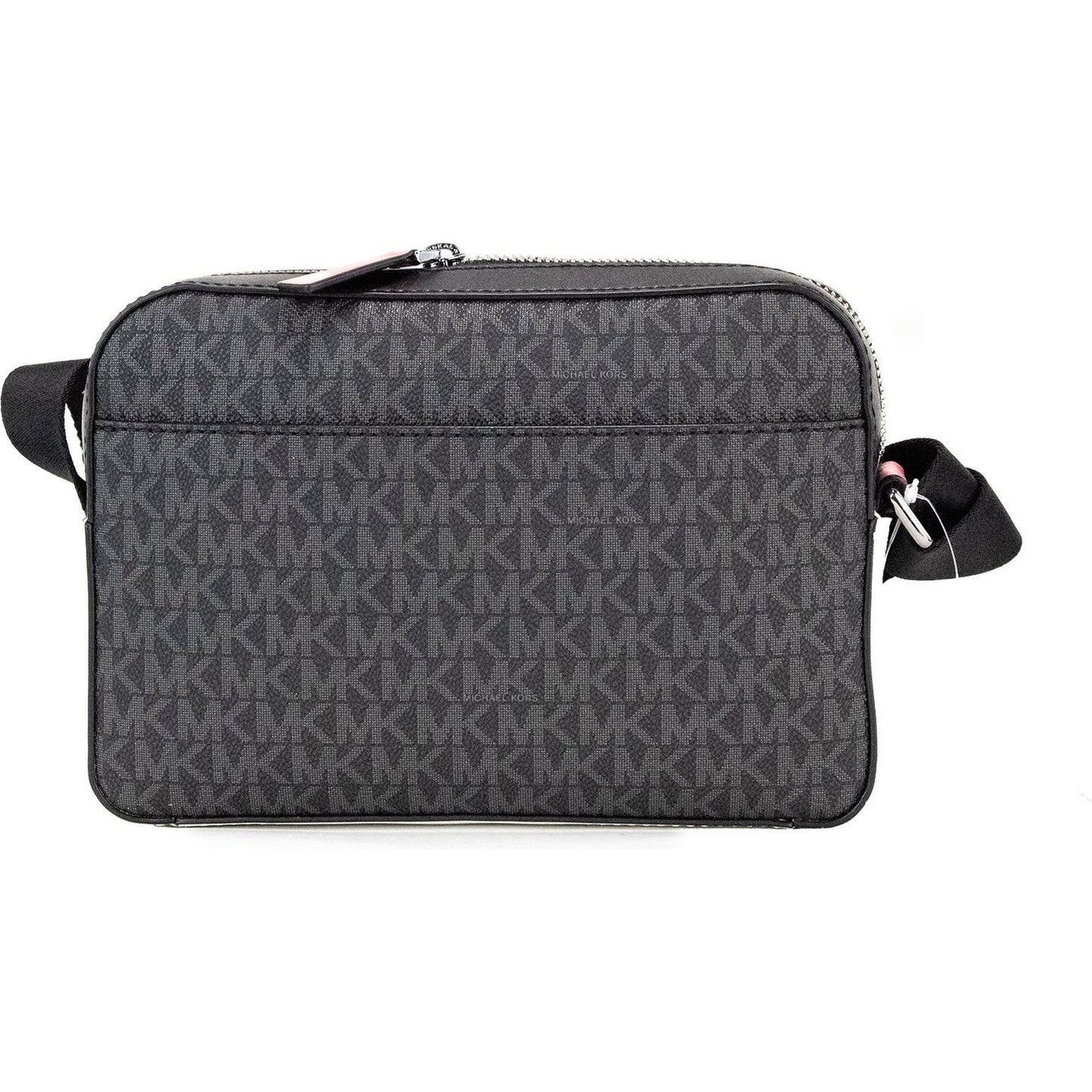 Michael Kors Cooper Small Black Pink Signature PVC Utility Crossbody Bag Michael Kors Dark Slate Gray