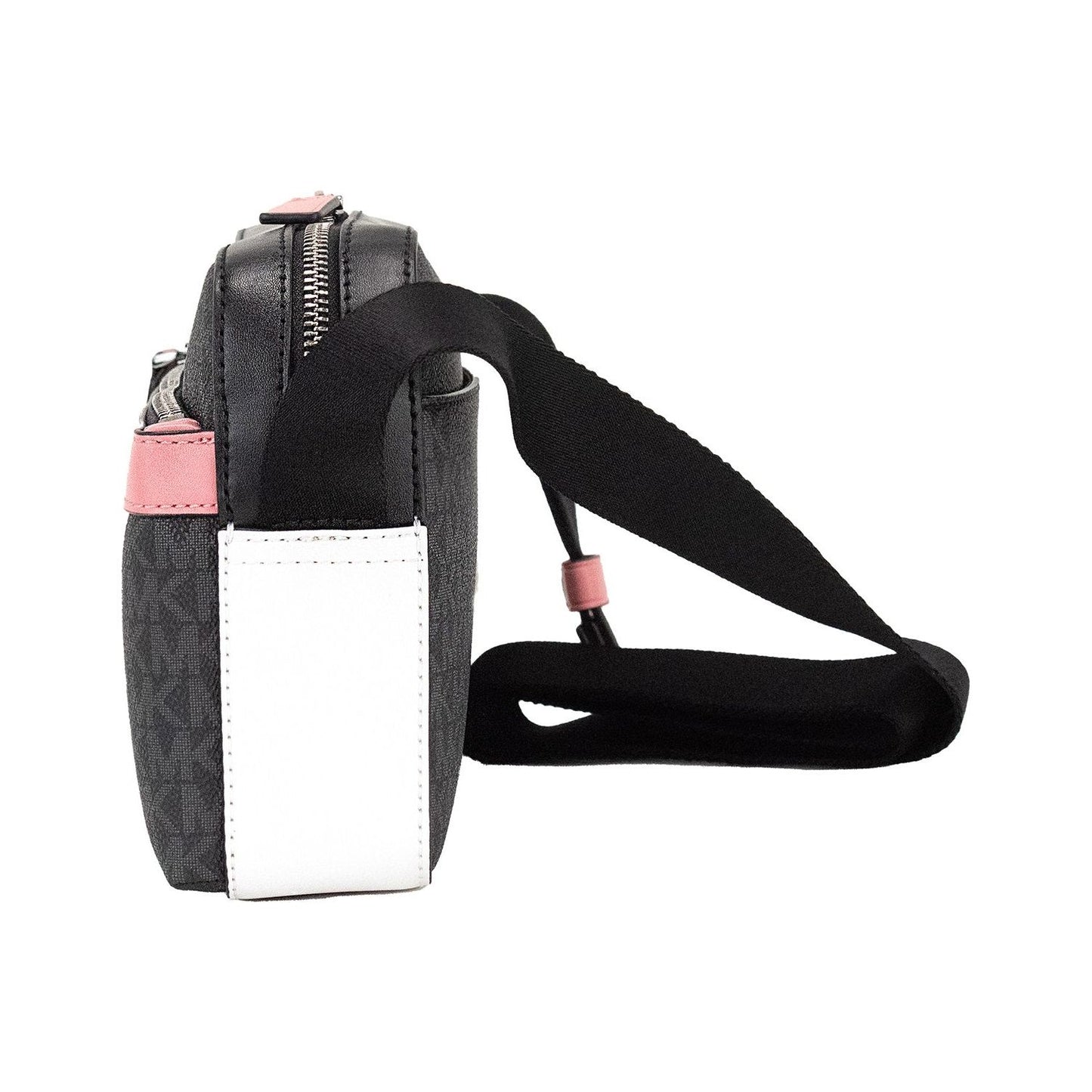 Michael Kors Cooper Small Black Pink Signature PVC Utility Crossbody Bag Michael Kors Dark Slate Gray