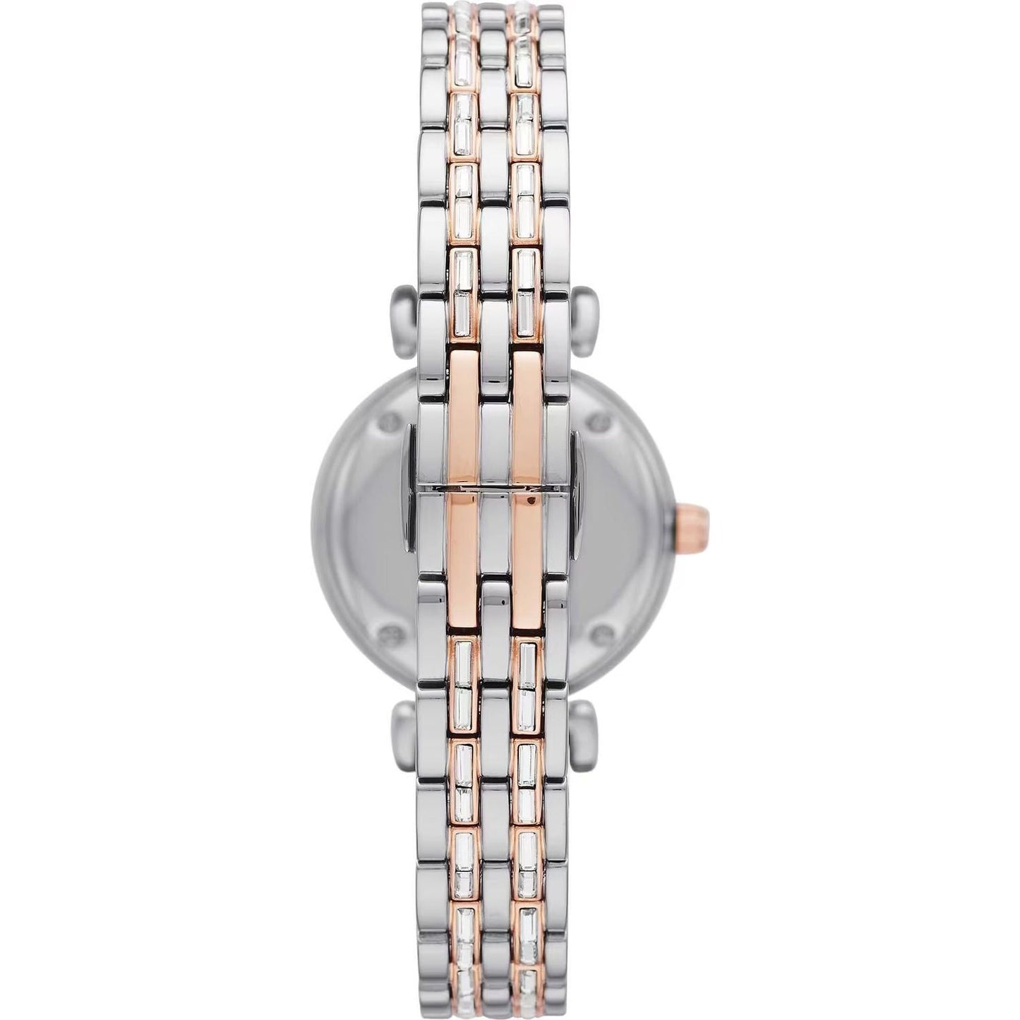 Emporio Armani Elegant Silver Dial Stainless Steel Women's Watch Emporio Armani Gray