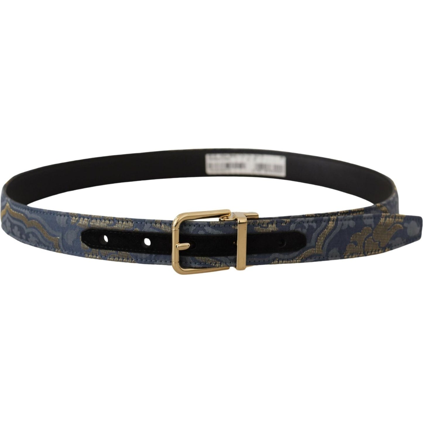 Dolce & Gabbana Elegant Navy Blue Leather Belt Dolce & Gabbana Dark Slate Gray