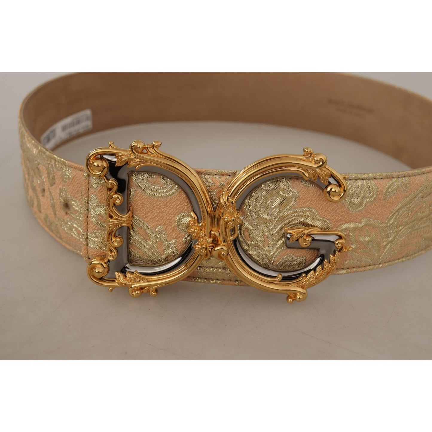 Dolce & Gabbana Elegant Leather Belt with Logo Buckle Dolce & Gabbana Dim Gray