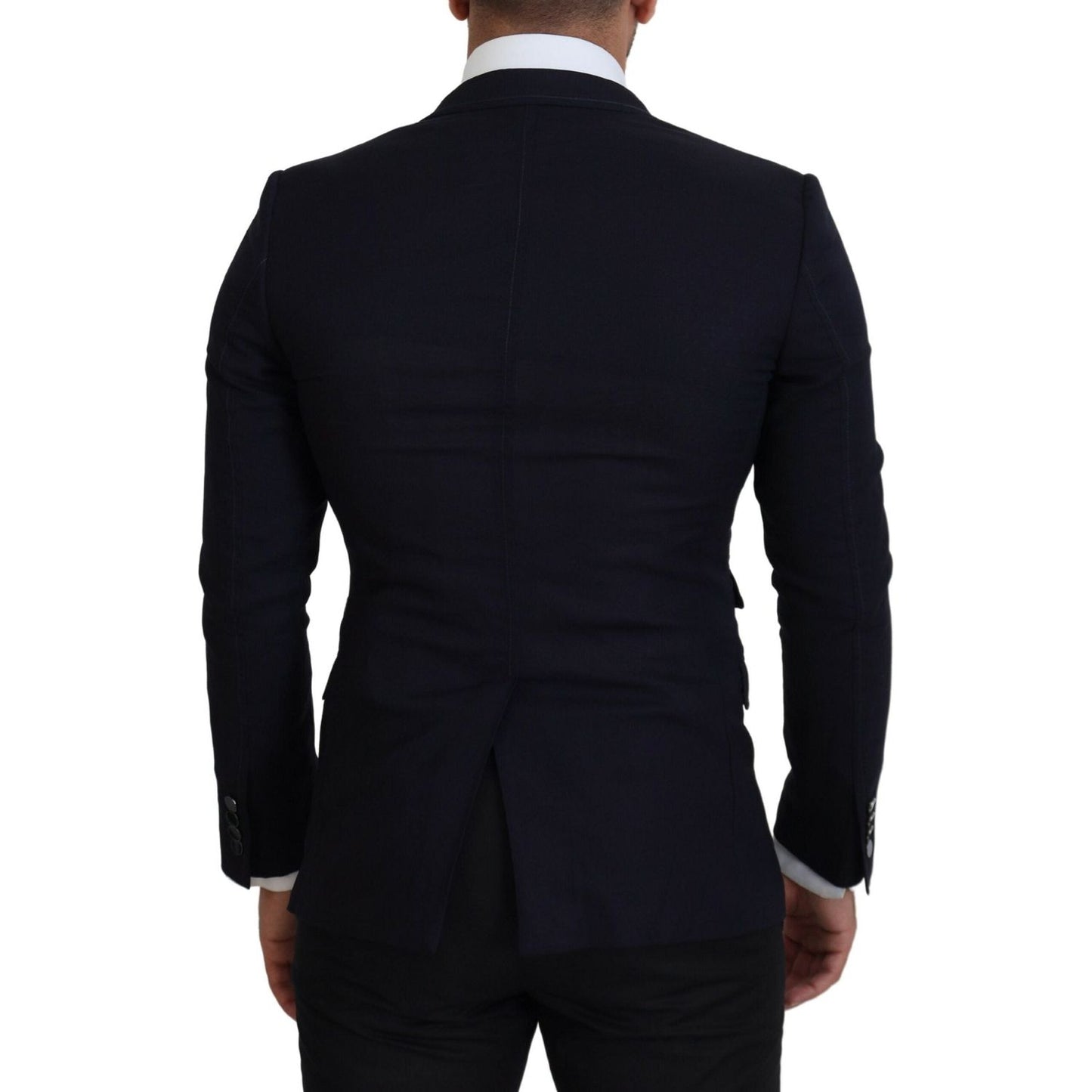 Dolce & Gabbana Black Wool Formal Taormina Blazer KOS2130- 48